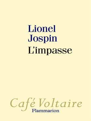 cover image of L'Impasse